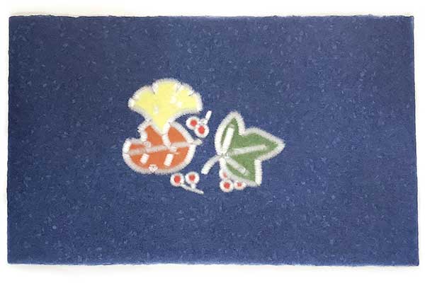 ランチョンマット 木の葉(紺) ランチョンマット 木の葉(紺)