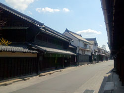 有松の旧東海道沿いの町並み